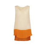 Silk Crepe de Chine Cowl Top